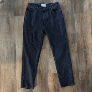 Everlane Women's High Rise Curvy Cheeky Black Jeans